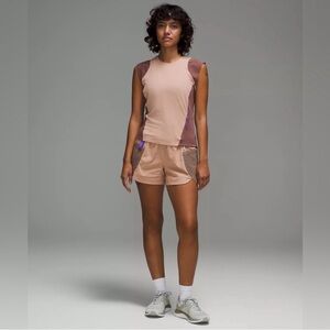 Lululemon Athletica Cap Sleeve Hiking Tank in Beige and Brown